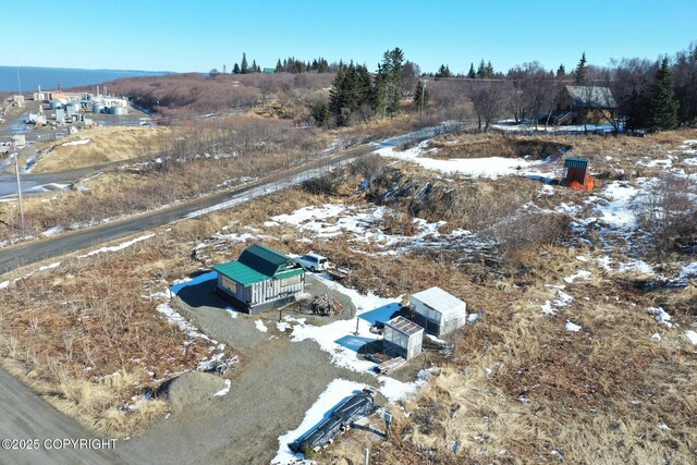 12656 D Meadow Dr, Ninilchik, AK 99639 - view of snowy aerial view