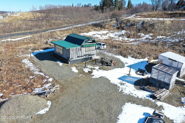 12656 D Meadow Dr, Ninilchik, AK 99639 - view of snowy aerial view