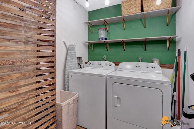8400 E 11th Ct, Anchorage, AK 99504 - laundry room with washer and clothes dryer