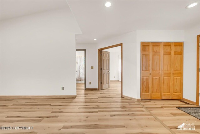 11510 Tulin Park Loop, Anchorage, AK 99516 - interior space with recessed lighting, light wood finished floors, and baseboards