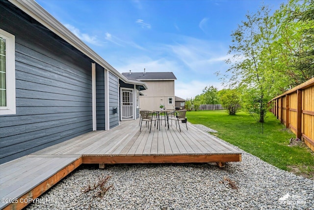 11510 Tulin Park Loop, Anchorage, AK 99516 - wooden terrace with outdoor dining space