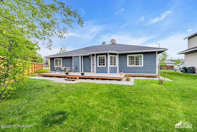 11510 Tulin Park Loop, Anchorage, AK 99516 - rear view of property featuring a wooden deck