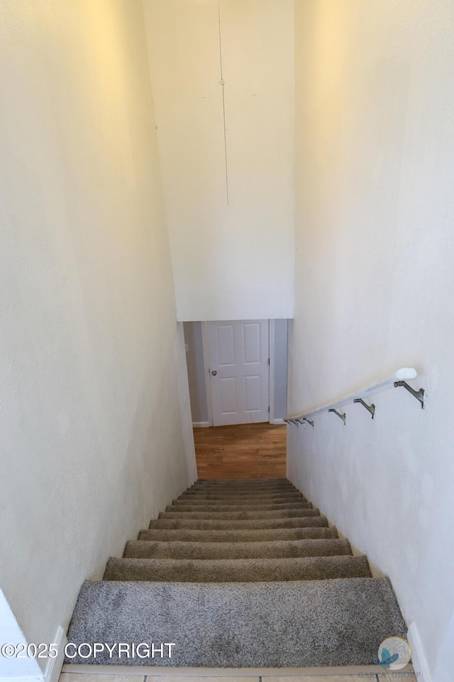 1468 Davison Rd, North Pole, AK 99705 - stairs featuring wood finished floors