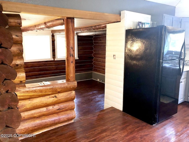 52899 Kingery Rd, Nikiski/North Kenai, AK 99611 - interior space featuring hardwood / wood-style floors and log walls