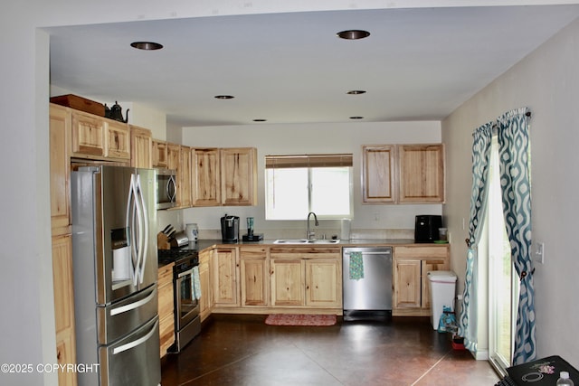 435 N Chugach St, Palmer, AK 99645 - kitchen featuring stainless steel appliances and light brown cabinets