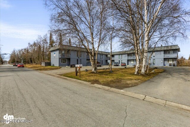 view of single story home