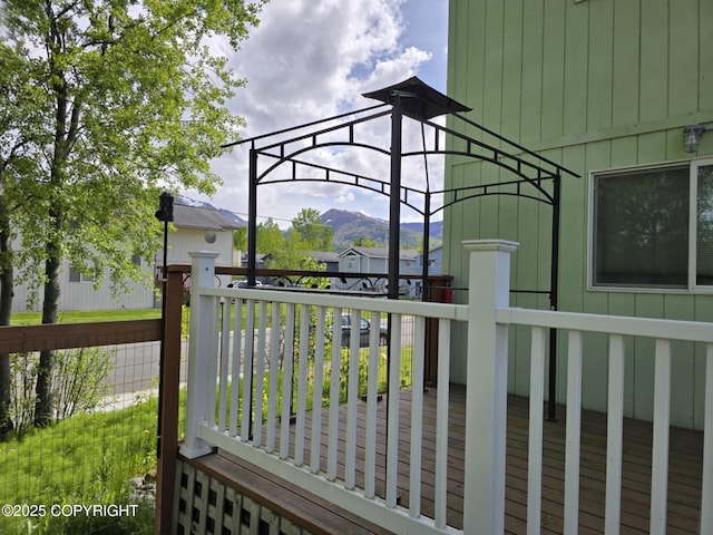 8041 Northwind Ave, Anchorage, AK 99504 - deck featuring a mountain view