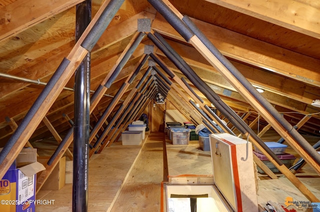 view of attic
