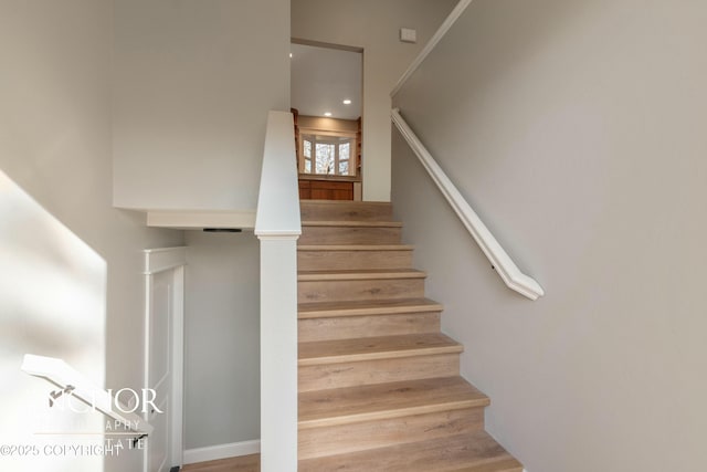view of stairway