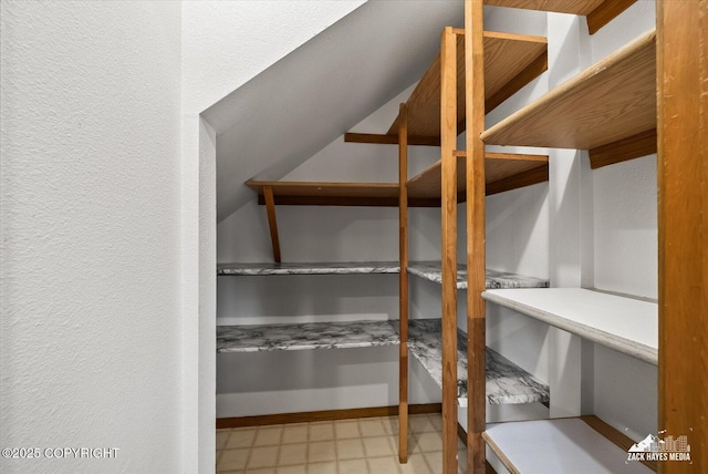 view of storage area