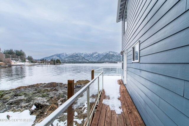 5751 N Tongass Hwy, Ketchikan, AK 99901 - dock area featuring a balcony and a water and mountain view