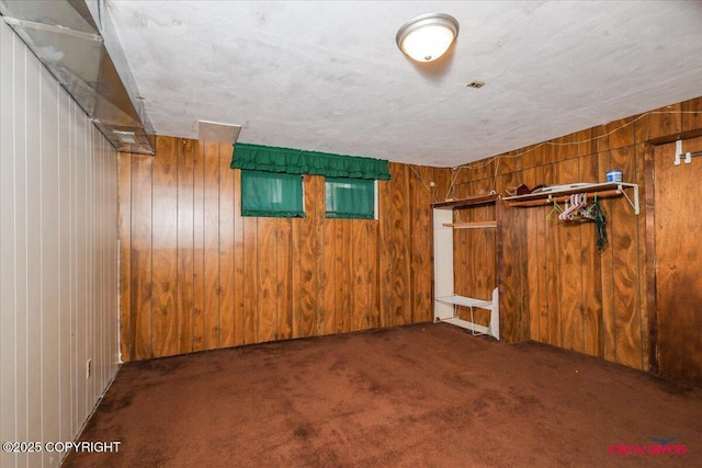 16500 E Smith Rd, Palmer, AK 99645 - finished basement with carpet flooring and wood walls