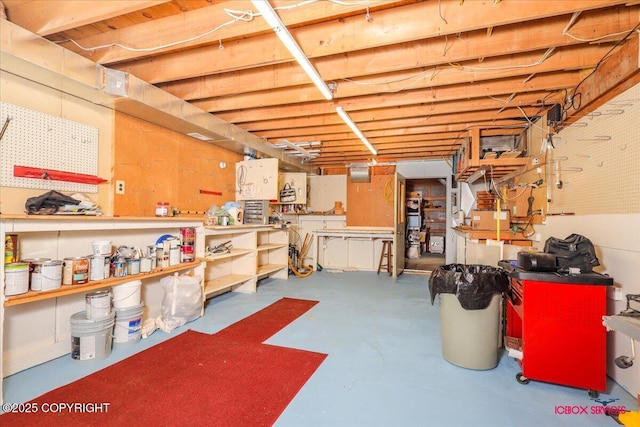 16500 E Smith Rd, Palmer, AK 99645 - unfinished below grade area featuring a workshop area