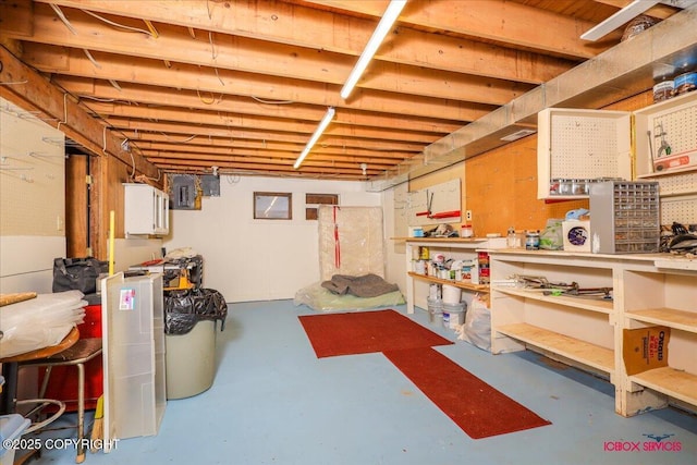 16500 E Smith Rd, Palmer, AK 99645 - unfinished below grade area featuring a workshop area