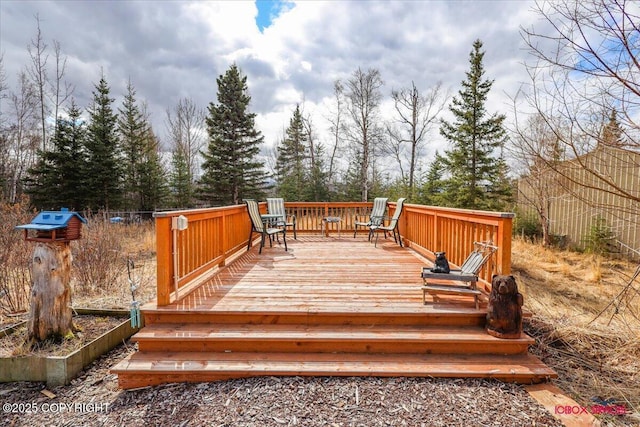 16500 E Smith Rd, Palmer, AK 99645 - view of wooden terrace