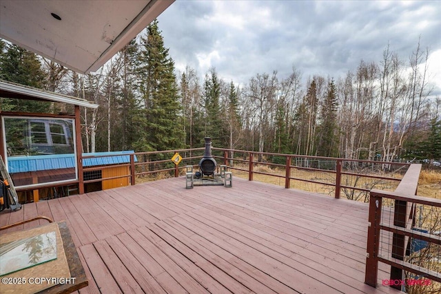 16500 E Smith Rd, Palmer, AK 99645 - view of wooden terrace