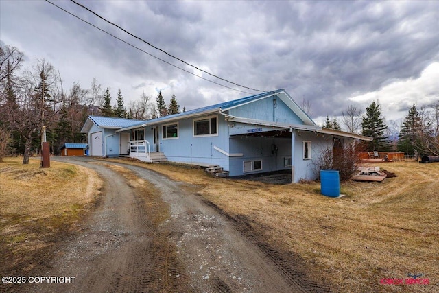 16500 E Smith Rd, Palmer, AK 99645 - view of front of property featuring driveway and a front yard
