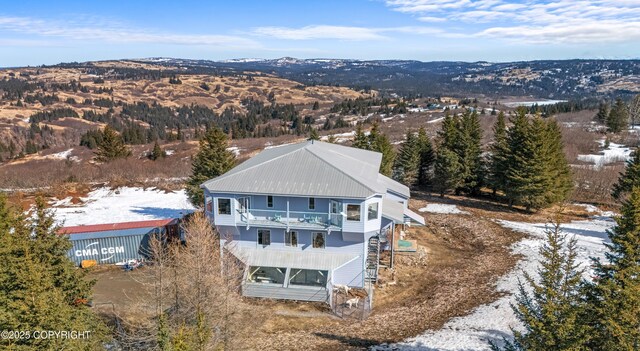 65265 Knob Hill Rd, Anchor Point, AK 99556 - bird's eye view with a mountain view