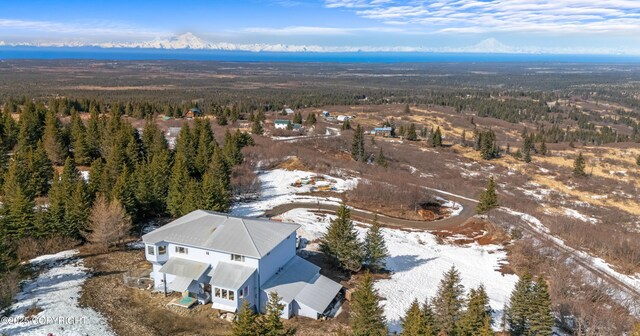 65265 Knob Hill Rd, Anchor Point, AK 99556 - birds eye view of property with a wooded view