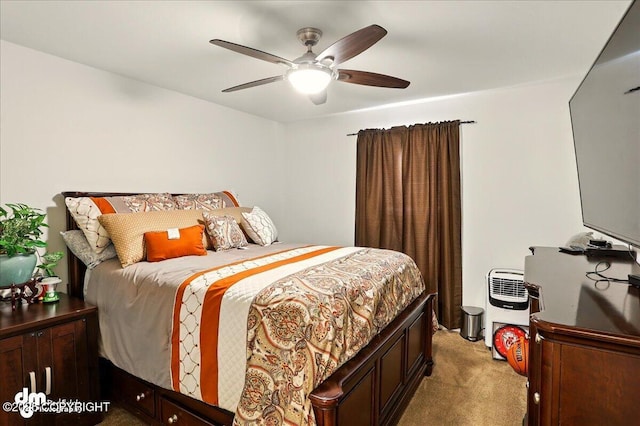 3762-3768 S Lansing Rd, Wasilla, AK 99654 - bedroom featuring light carpet and ceiling fan