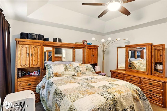 3762-3768 S Lansing Rd, Wasilla, AK 99654 - carpeted bedroom featuring a ceiling fan