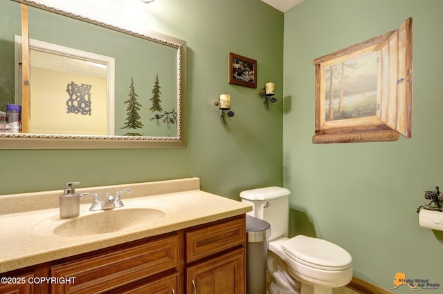 2500 Maylen Cir, Anchorage, AK 99516 - half bathroom featuring vanity and toilet