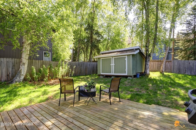 2500 Maylen Cir, Anchorage, AK 99516 - view of wooden terrace