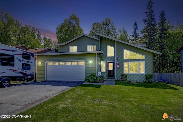 2500 Maylen Cir, Anchorage, AK 99516 - view of front of home featuring a garage and asphalt driveway