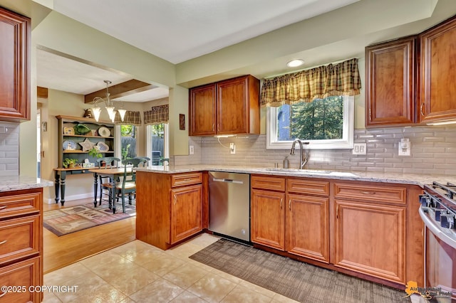 2500 Maylen Cir, Anchorage, AK 99516 - kitchen featuring stainless steel appliances, a sink, and backsplash