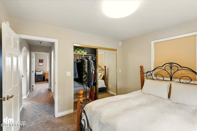 47366 Winridge Ave, Kenai, AK 99611 - bedroom with carpet flooring, a closet, and baseboards
