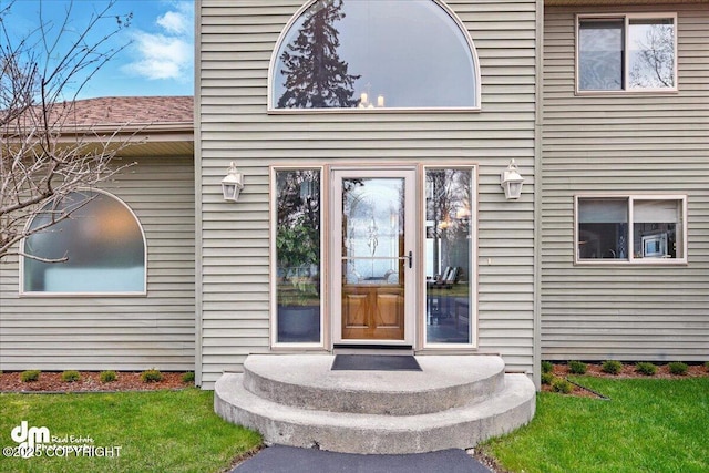 47366 Winridge Ave, Kenai, AK 99611 - entrance to property with a lawn