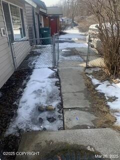 1415 Twining Dr, Anchorage, AK 99504 - view of road with a gate