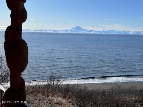 22045 Becharof Cir, Kasilof, AK 99610 - water view with a mountain backdrop