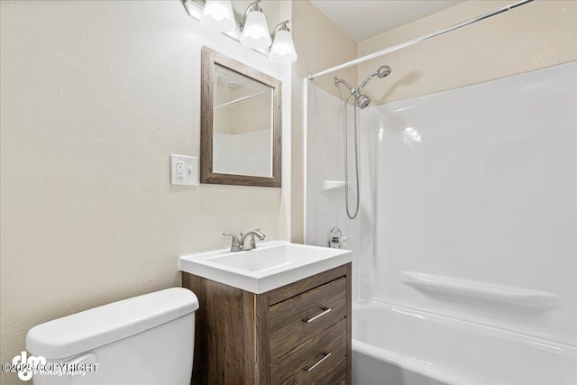 3936 W 88th Ave, Anchorage, AK 99502 - full bath featuring toilet, shower / tub combination, and vanity