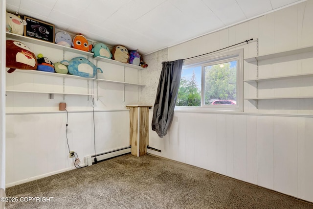 3550 Kachemak Cir, Anchorage, AK 99515 - laundry area featuring carpet floors and a baseboard heating unit