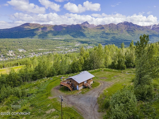 8153 Stewart Mountain Dr, Eagle River, AK 99577 - view of subject property featuring a mountainous background