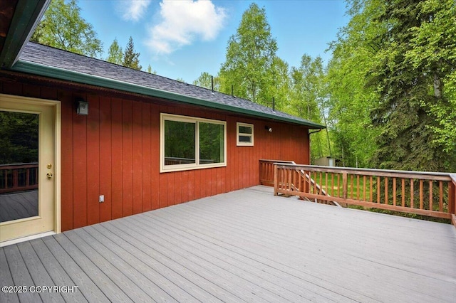 22309 Knik Vista St, Chugiak, AK 99567 - view of wooden terrace