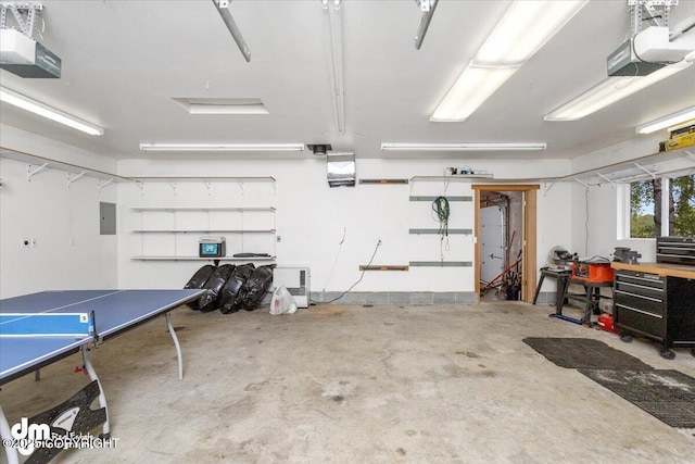 13598 N Willow Dr, Willow, AK 99688 - garage with electric panel and a garage door opener