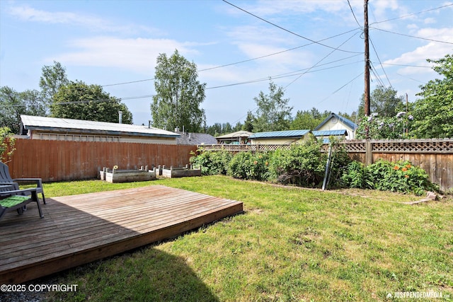 1602 Richardson Dr, Anchorage, AK 99504 - fenced backyard featuring a deck