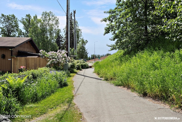 1602 Richardson Dr, Anchorage, AK 99504 - view of asphalt road with street lighting