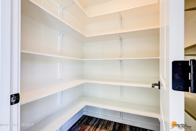 view of storage area