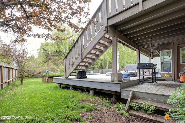 3210 Seawind Dr, Anchorage, AK 99516 - deck featuring stairs