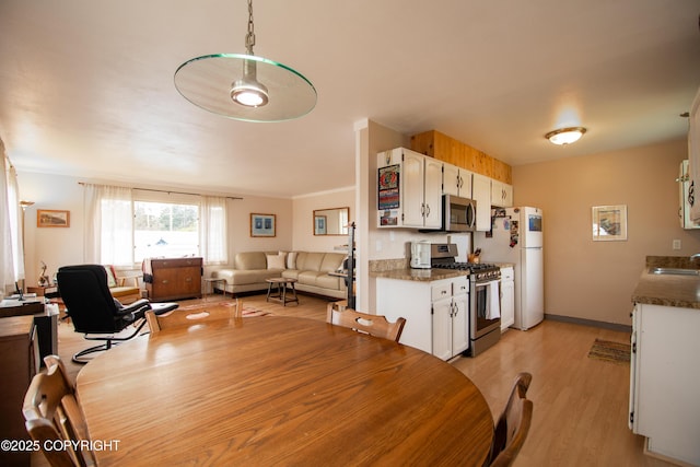 414 Bonanza Ave, Homer, AK 99603 - dining room featuring light wood finished floors and baseboards