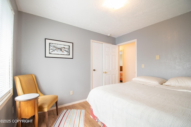 414 Bonanza Ave, Homer, AK 99603 - bedroom with light wood-style flooring, baseboards, and a closet