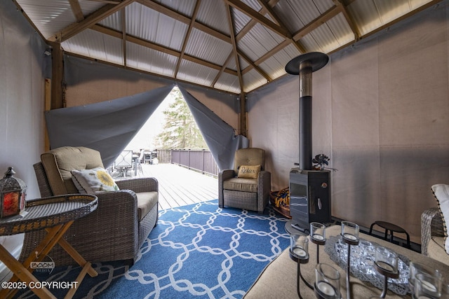 view of patio / terrace with a gazebo