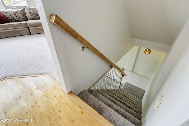 13120 Saunders Rd, Anchorage, AK 99516 - stairway featuring wood finished floors