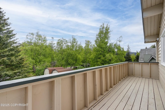 13120 Saunders Rd, Anchorage, AK 99516 - view of wooden terrace