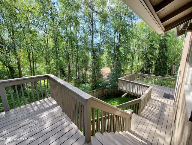 19532 Ostovia Cir, Eagle River, AK 99577 - view of wooden deck