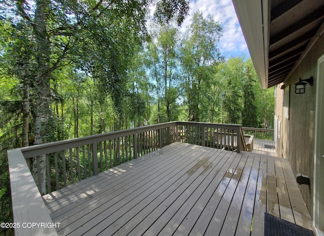 19532 Ostovia Cir, Eagle River, AK 99577 - view of wooden deck