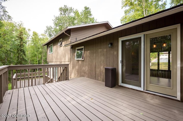 19532 Ostovia Cir, Eagle River, AK 99577 - view of wooden terrace